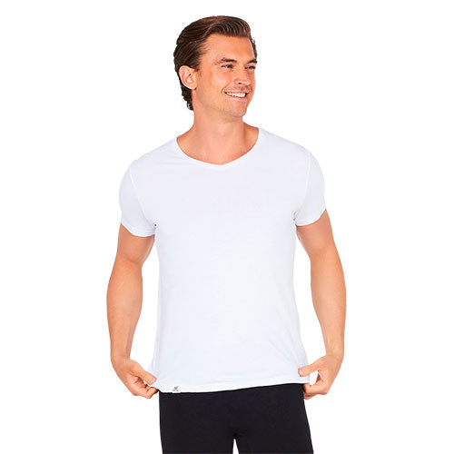 Boody Men´s V-neck T-shirt Hvid | Str. S fra Boody