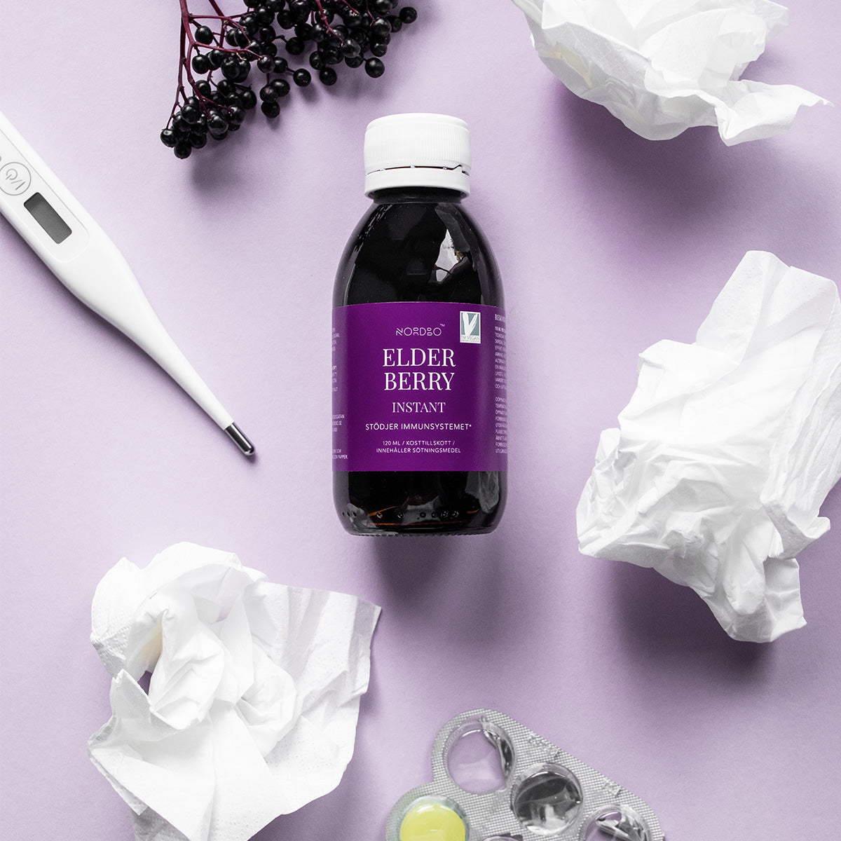 NORDBO Elderberry Instant | 120 ml fra NORDBO