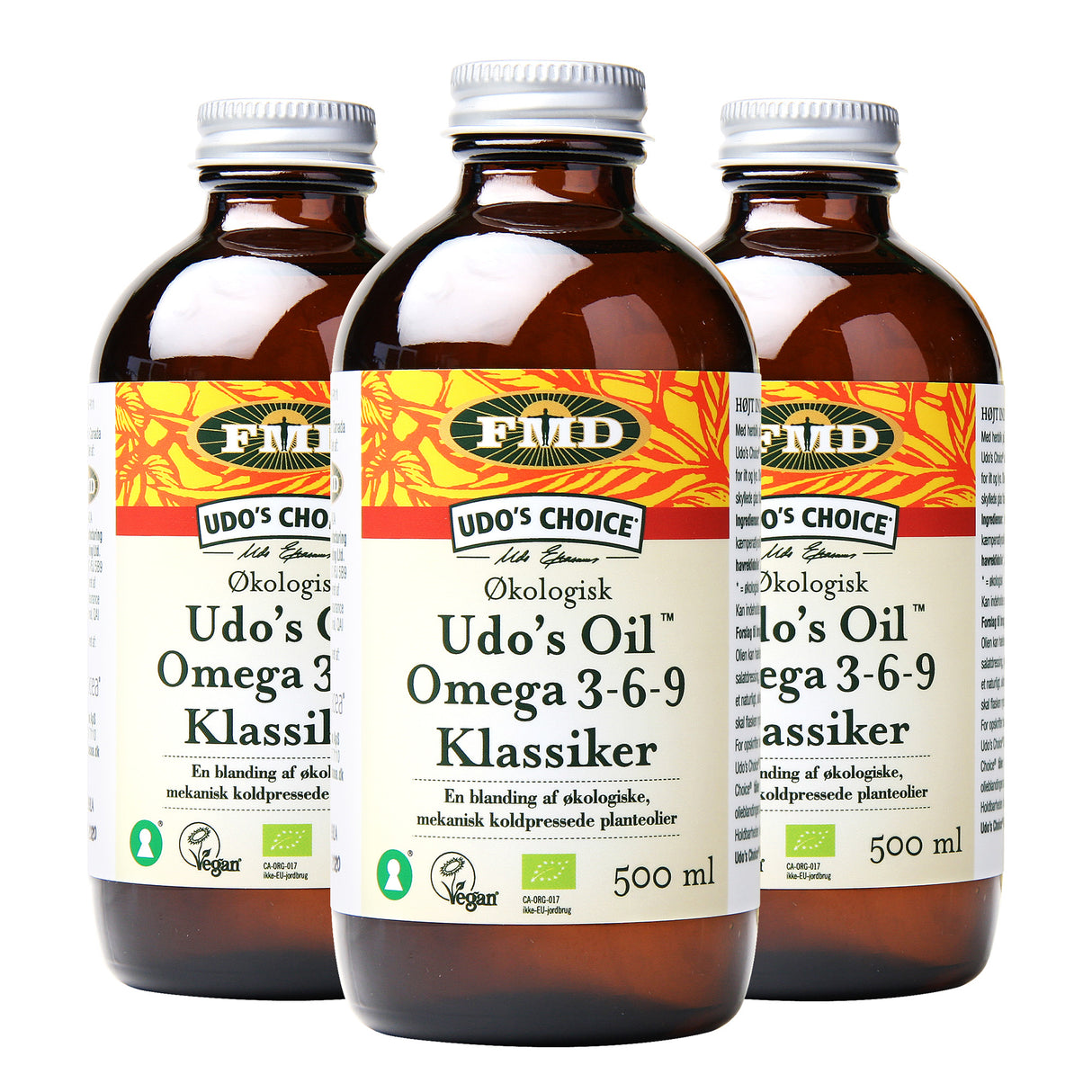 Udo´s Choice Oil Blend Flytende Omega 3-6-9 Økologisk | 3 x 500 ml