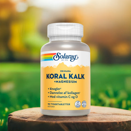 KoralKalk + Magnesium Tyggetablett fra Solaray