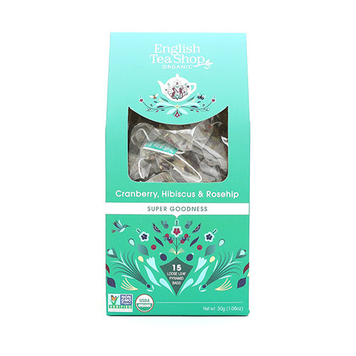 Tranebær, Hibiskus & Hagtorn te Øko fra English Tea Shop