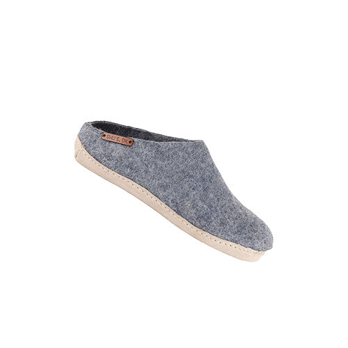 SHU`S hjemmesko med læder sål Demin 46 fra SHUS