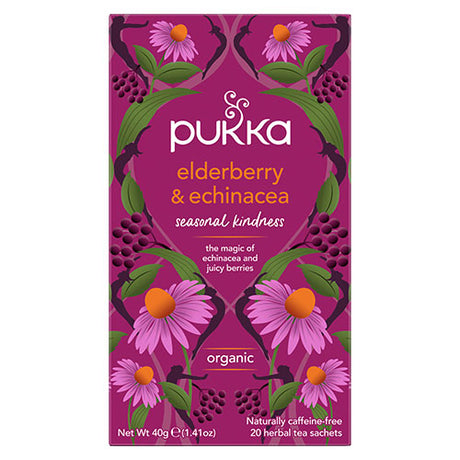Elderberry og Echinacea Te fra Pukka