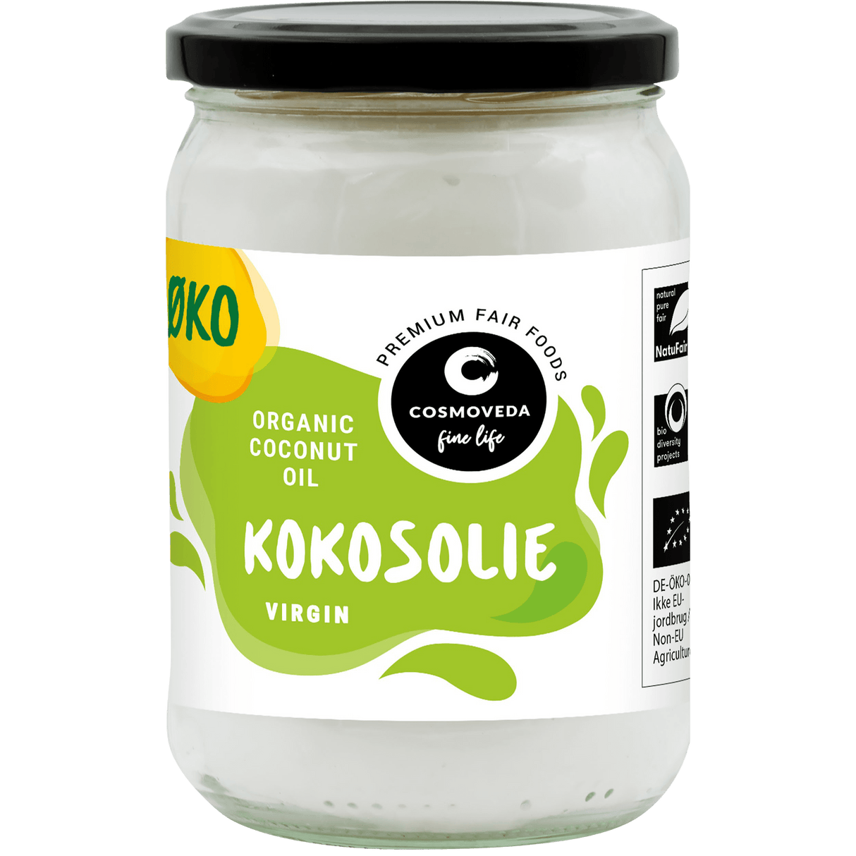 Cosmoveda Jomfru kokosolje Økologisk | 550 ml fra Cosmoveda