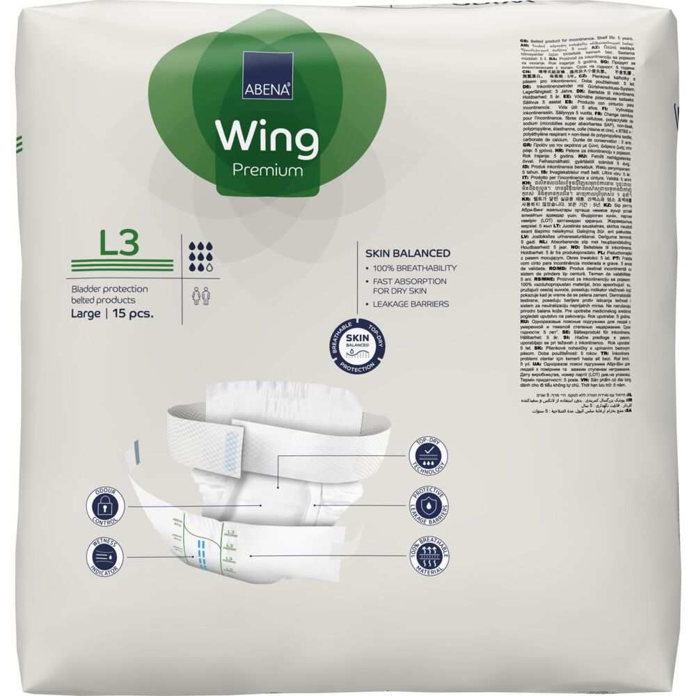 Abena Wing Inkontinensbeskyttelse 3 | Str. L fra Abena