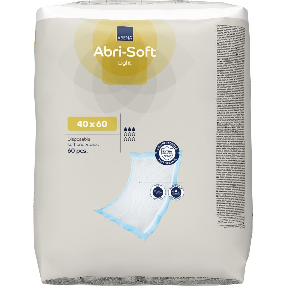 Abena Abri-soft Light Underlag 60x40 cm | 60 stk
