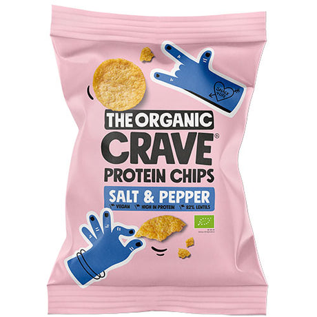 The Organic Crave Veganske Protein Chips M. Salt & Pepper Økologisk | 75 gr fra The Organic Crave