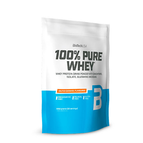 BioTechUSA 100% Pure Whey Protein Pulver (454 gr) | Salted Caramel fra BioTechUSA