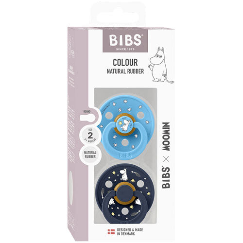 BIBS X Moomin Good Night Latex Size 2 Breeze mix | 1 pakke