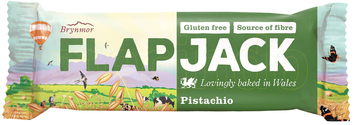Glutenfri Bar Pistasj Flapjack - fra Brynmor