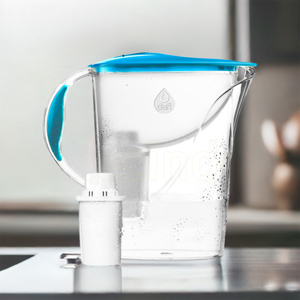 Vannfilter Kanne Hvit 2,4 Liter fra Dafi