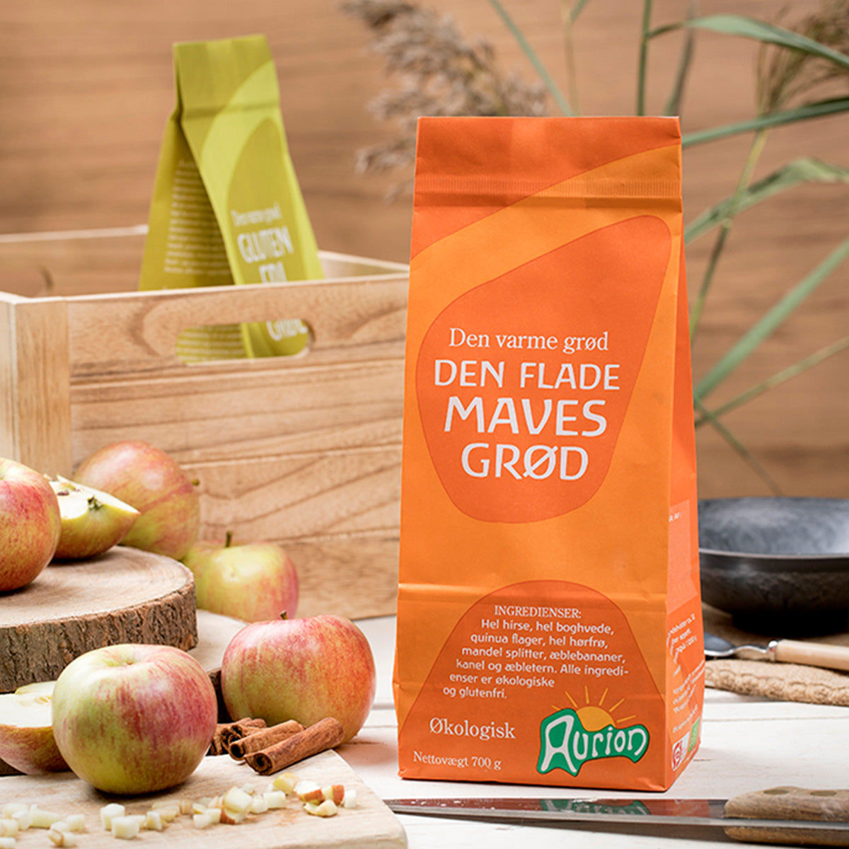 Grøtblanding Den Flate Mages Grøt Øko - Glutenfri fra Aurion