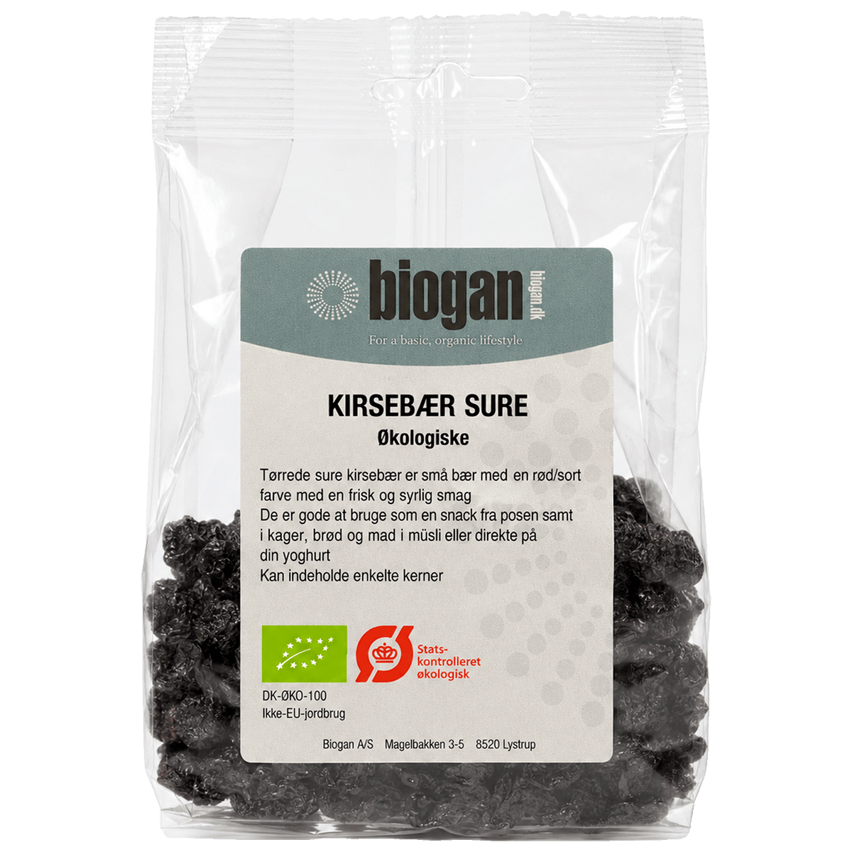 Biogan Kirsebær Sure Økologisk | 100 g