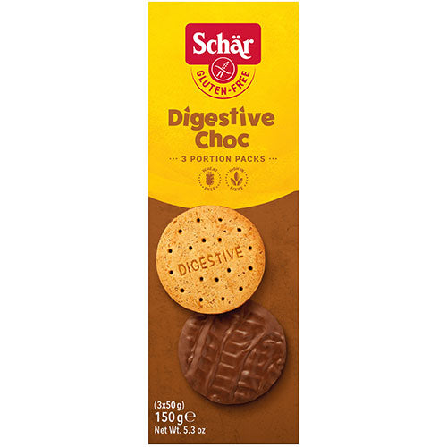 Schär Digestive Kiks Med Chokolade | 150 gr fra Schär