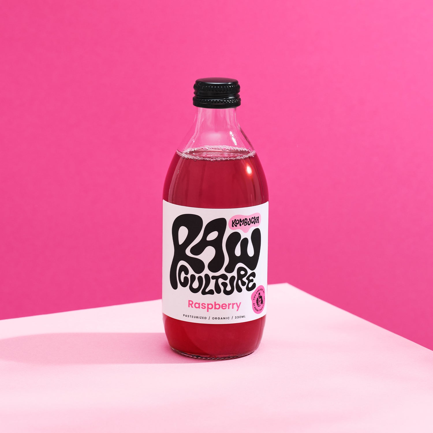 Kombucha Bringebær Øko fra Raw Culture
