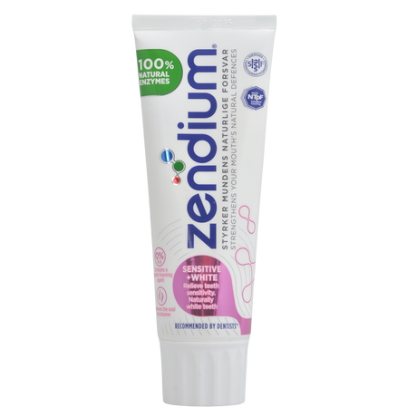 Tannkrem Sensitive Whitener fra Zendium