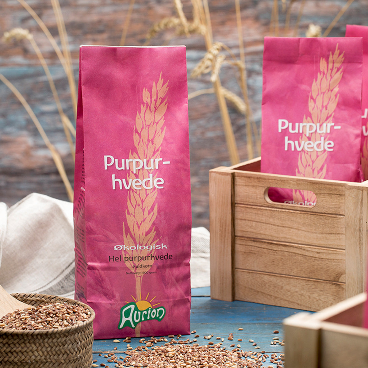 Purpurhvetemel Øko fra Aurion