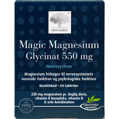 Magic Magnesium Glycinat fra New Nordic