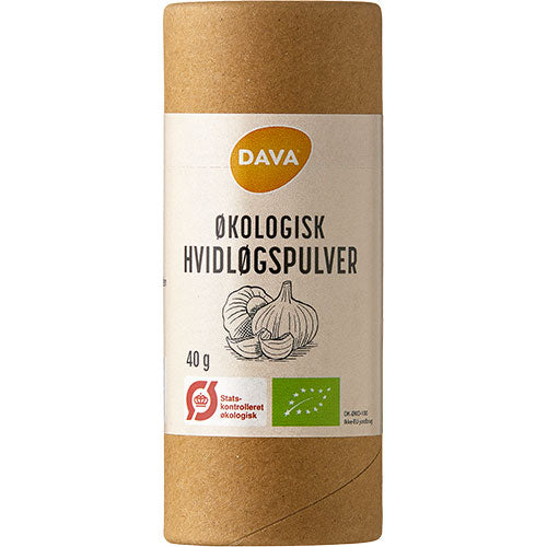 Økologisk hvitløkpulver fra DAVA