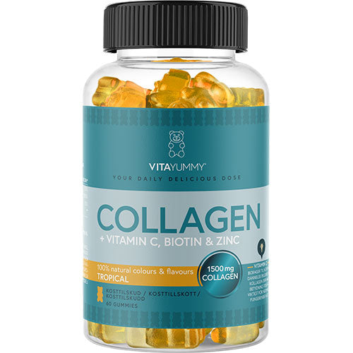 VitaYummy Collagen Tropical | 60 vingummi fra VitaYummy