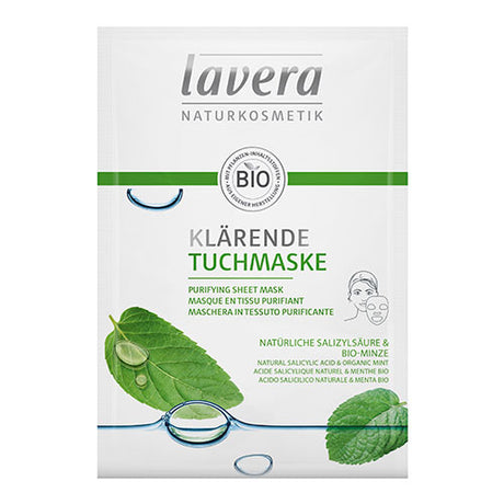 lavera Sheet Mask Purifying M. Mint fra lavera