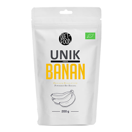 Diet-food Banan Pulver Økologisk | 200 gr fra Diet-food