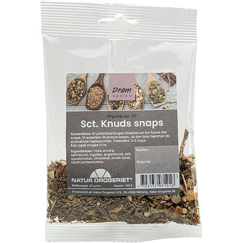 Sct. Knuds Snaps Krydderblanding fra Natur-Drogeriet