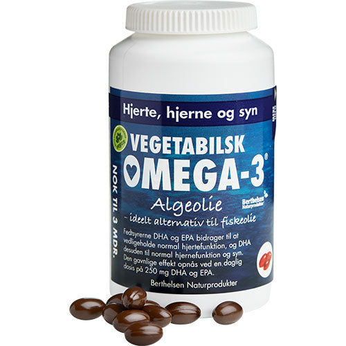 Berthelsen Vegetabilsk Omega-3 | 180 kapsler fra Berthelsen