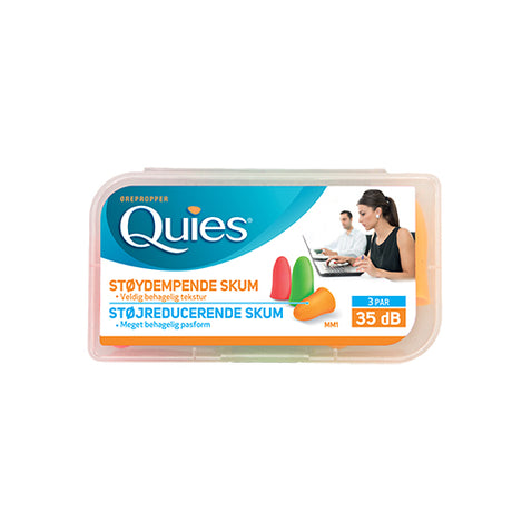 Ørepropper Skum Tre Par I En Boks fra Quies