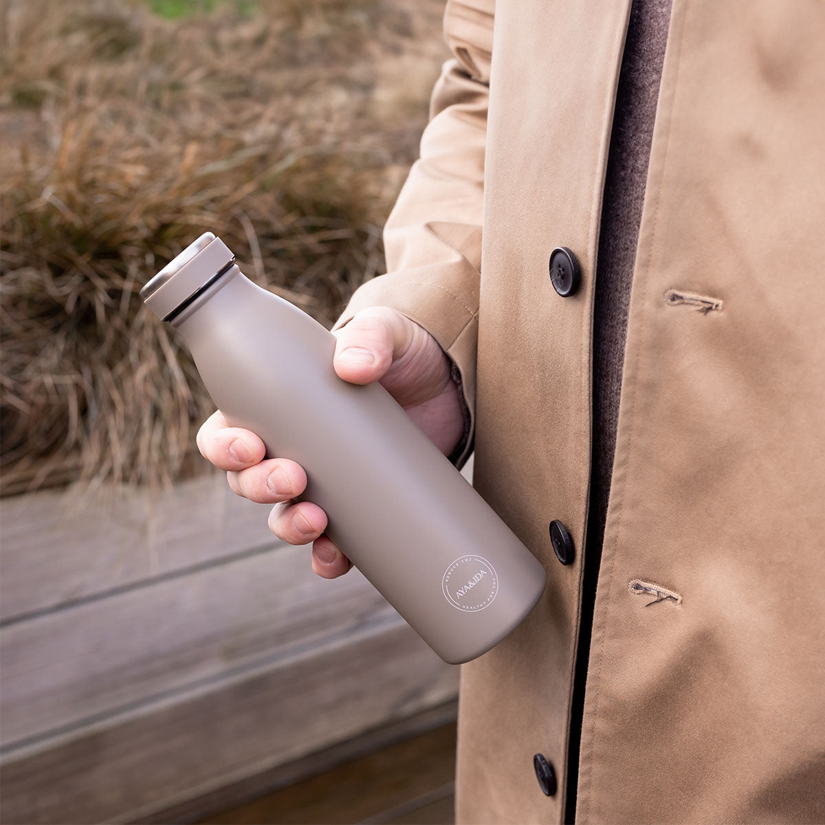 Termos Drikkeflaske Rustfritt Stål Driftwood fra AYA&IDA