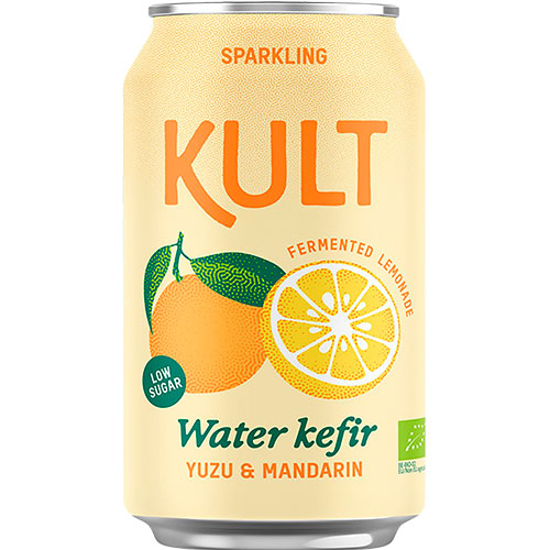KULT Vannkefir 33 cl | Yuzu & Mandarin fra KULT