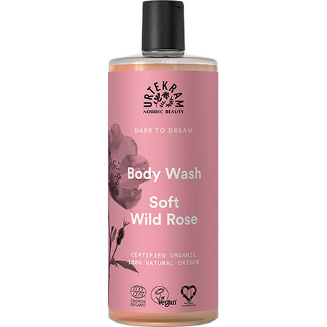 Urtekram Body Wash Soft Wild Rose | 500 ml fra Urtekram