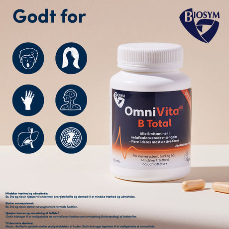 Biosym Omnivita B Total | 100 kapsler fra Biosym