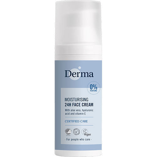 24H Moisturising Face Cream fra Derma