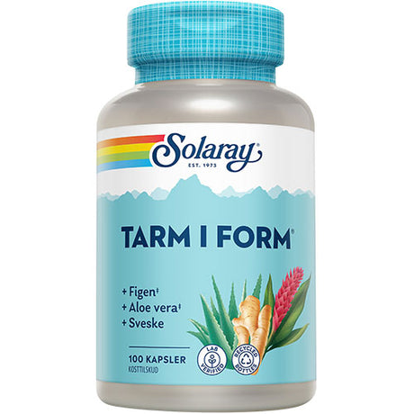 Solaray Naturlig Tarm I Form | 100 kapsler fra Solaray