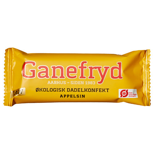 Naturlig Rawbar Dadelkonfekt Appelsin fra Ganefryd