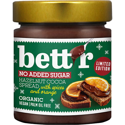 bett’r smørepålegg hasselnøtt kakao med appelsin Ø | 250 gr