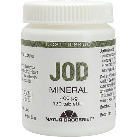Jod tabletter 400 µg fra Natur-Drogeriet