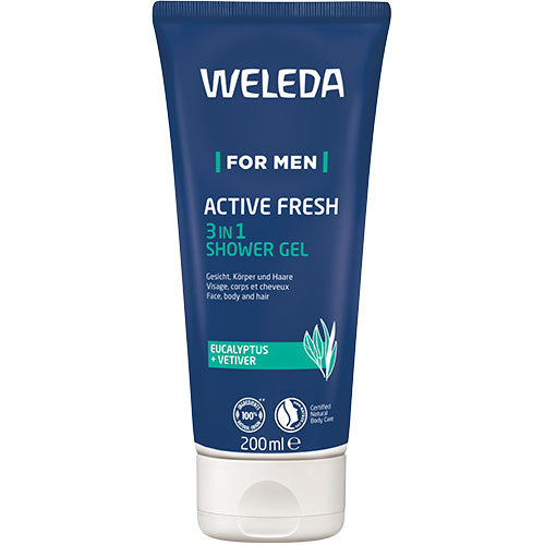 Weleda Active Fresh 3in1 Shower Gel - For Men | 200 ml fra Weleda