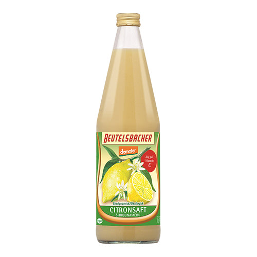 Beutelsbacher Citronsaft Økologisk Demeter | 750 ml fra Beutelsbacher