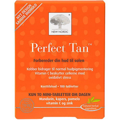 New Nordic Skin Care Perfect Tan | 180 Tabl. fra New Nordic