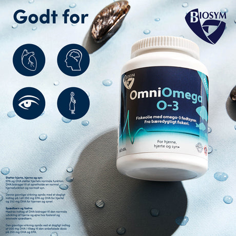 Biosym Omniomega O-3 | 60 stk fra Biosym