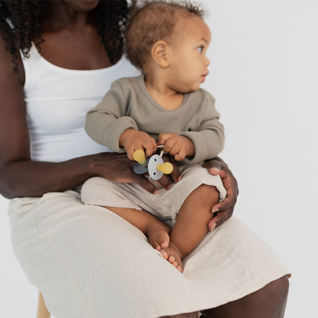 Colour Latex 6mnd+ (Iron/Baby Blue) 2 stk fra BIBS