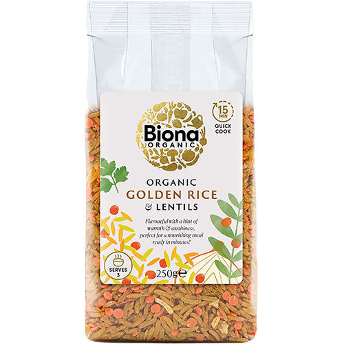 Biona Organic Ris/linse Blanding M. Karry Ø | 250 gr fra Biona Organic