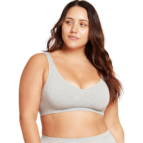 Boody Padded Shaper Crop Bra Lysegrå | Str. L fra Boody