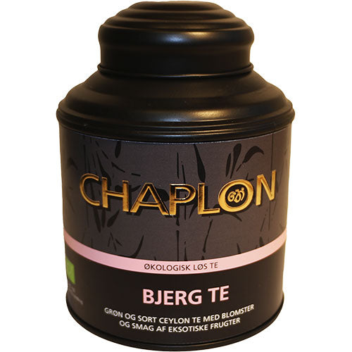 Bjergblomst Sort/Grøn Te i Dåse Ø fra Chaplon