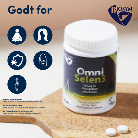 Biosym Omniselen3 | 100 Tabl. fra Biosym