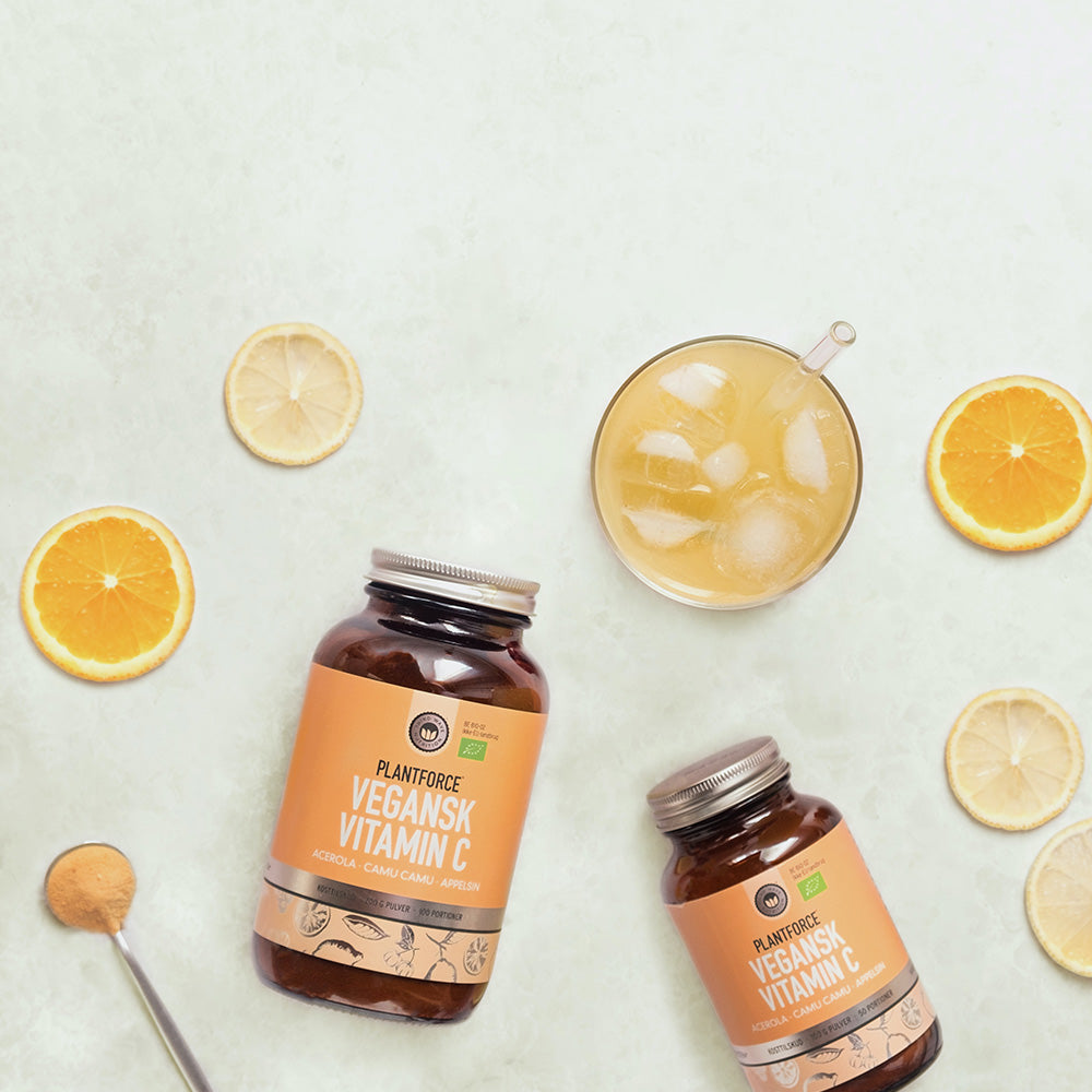 Vitamin C Kompleks Pulver Øko fra Plantforce