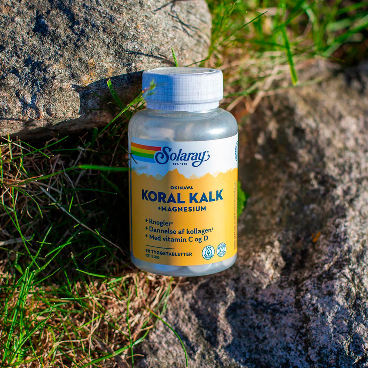 KoralKalk + Magnesium Tyggetablett fra Solaray