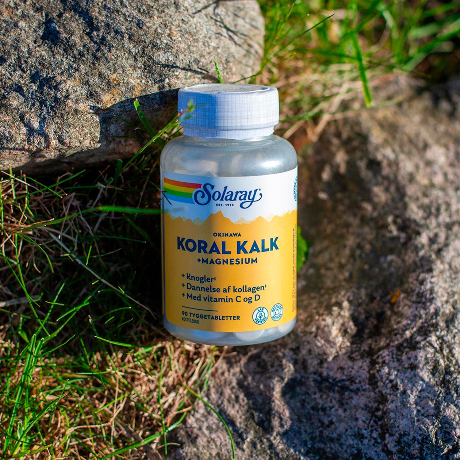 KoralKalk + Magnesium Tyggetablett fra Solaray
